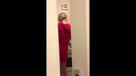 Friend's HOT MOM caught me FILMING her changing .